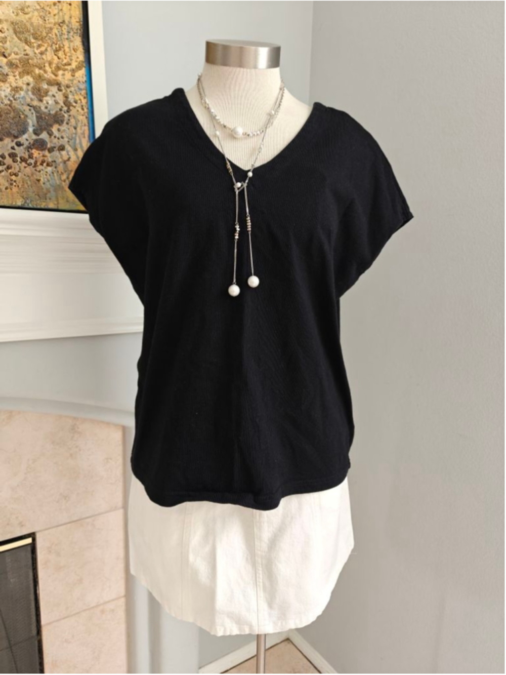 100% Cotton V-Neck Top | Effortless Everyday Basic